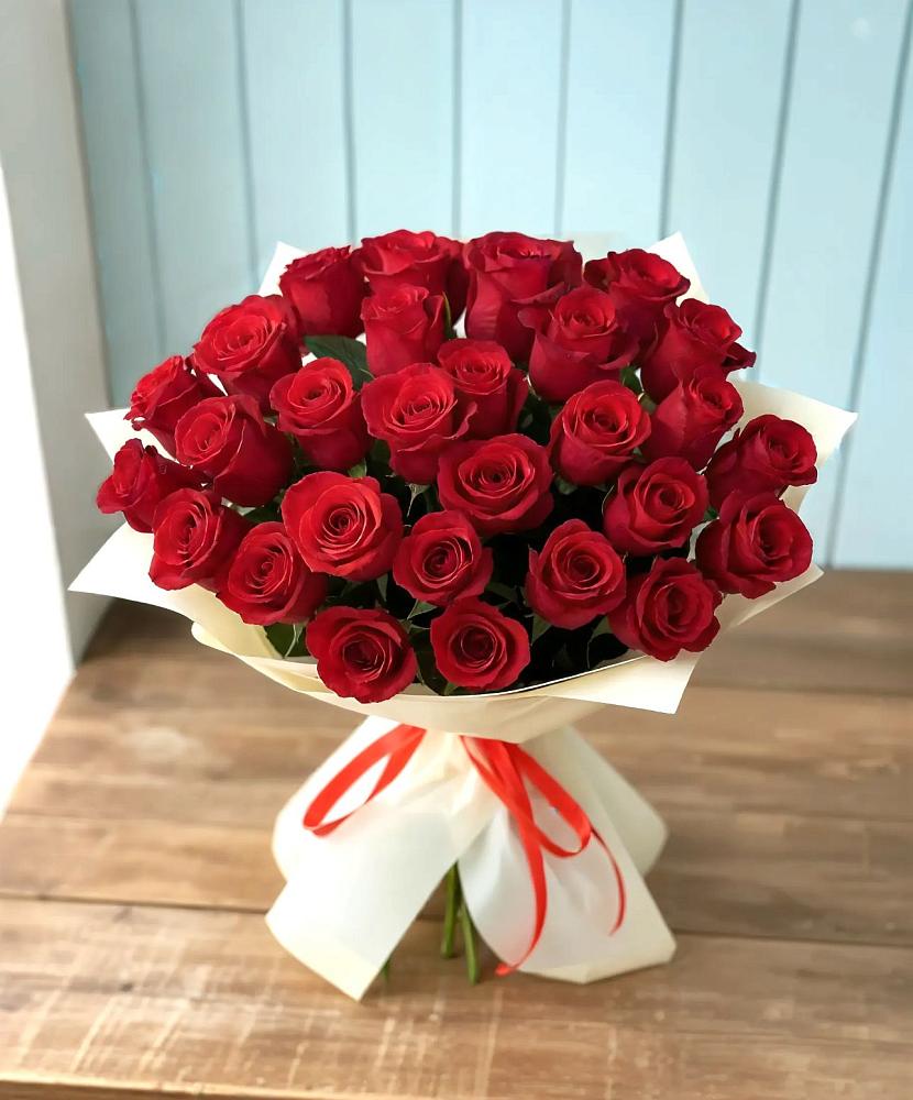 Букет 29 Красных роз в Дубовке