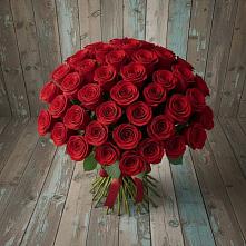 Букет 55 Красных роз Фридом #REPLACE_PRED# Дубовке