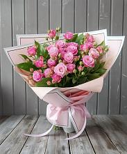 Букет Розовый кустик в Дубовке