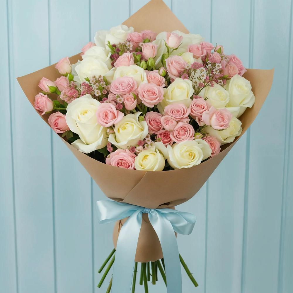 Букет цветов из: Розы в Дубовке