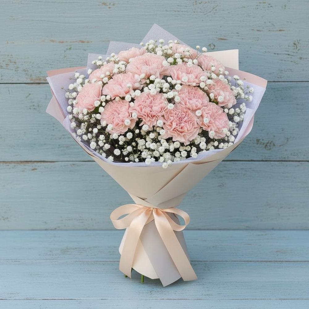 Букет цветов из: Гвоздики в Дубовке