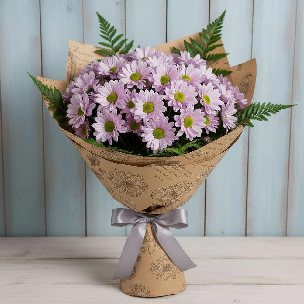 Букет цветов из: Хризантемы в Дубовке