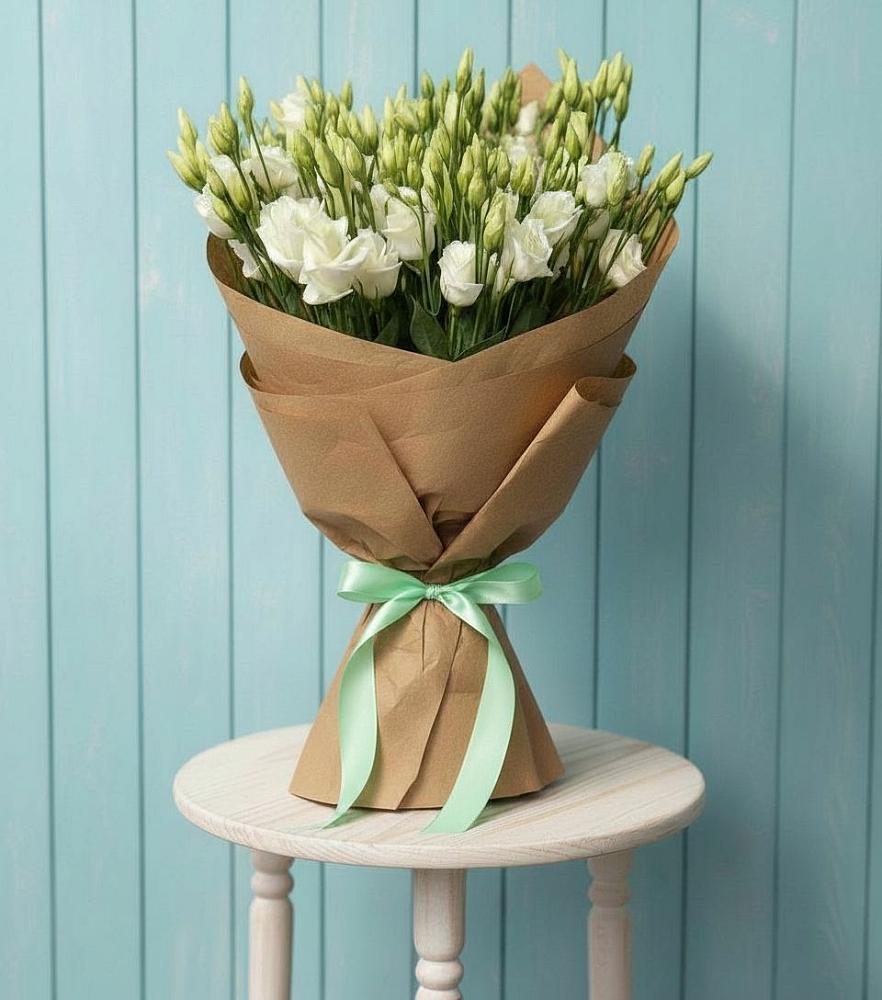 Букет цветов из: Лизиантусы в Дубовке