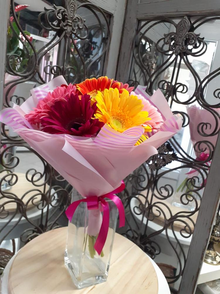 Букет цветов из: Герберы в Дубовке