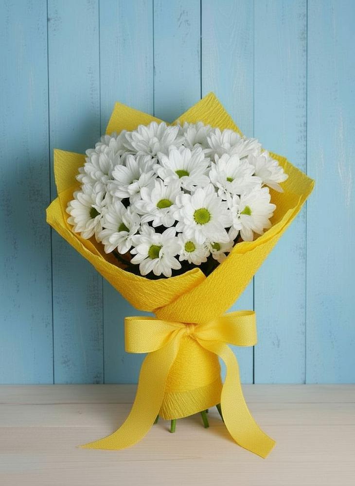 Букет цветов из: Хризантемы в Дубовке