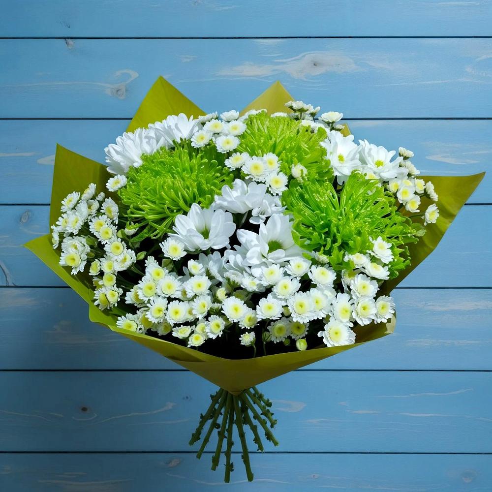Букет цветов из: Хризантемы в Дубовке