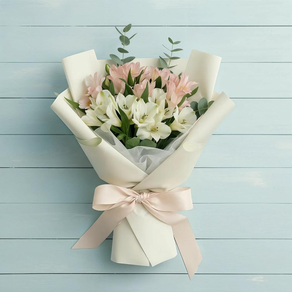 Букет цветов из: Альстромерии в Дубовке