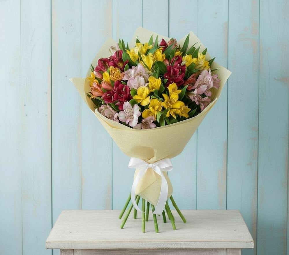 Букет цветов из: Альстромерии в Дубовке