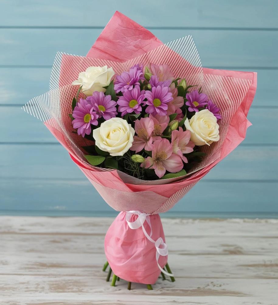 Букет цветов из: Герберы в Дубовке